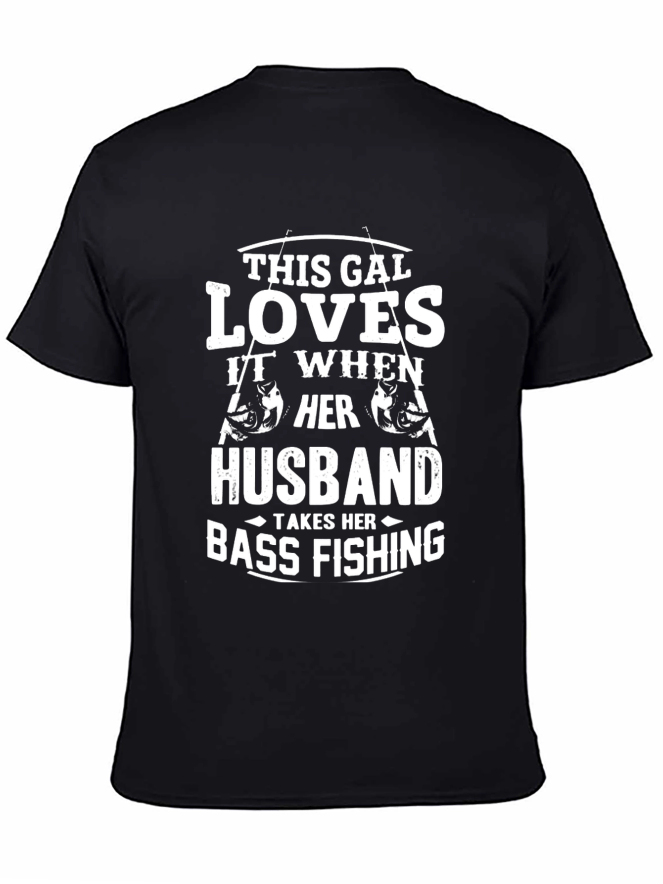 Funny Bass Fishing Husband T-Shirt