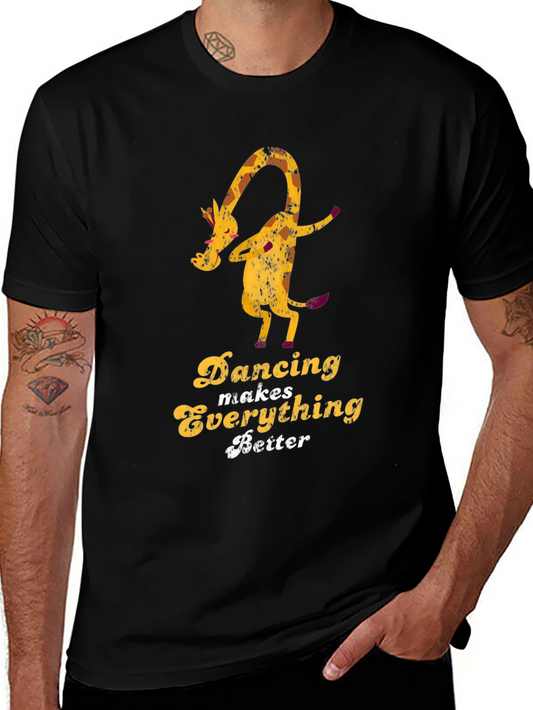 Dancing Giraffe Tee - Makes Everything Better Shirt