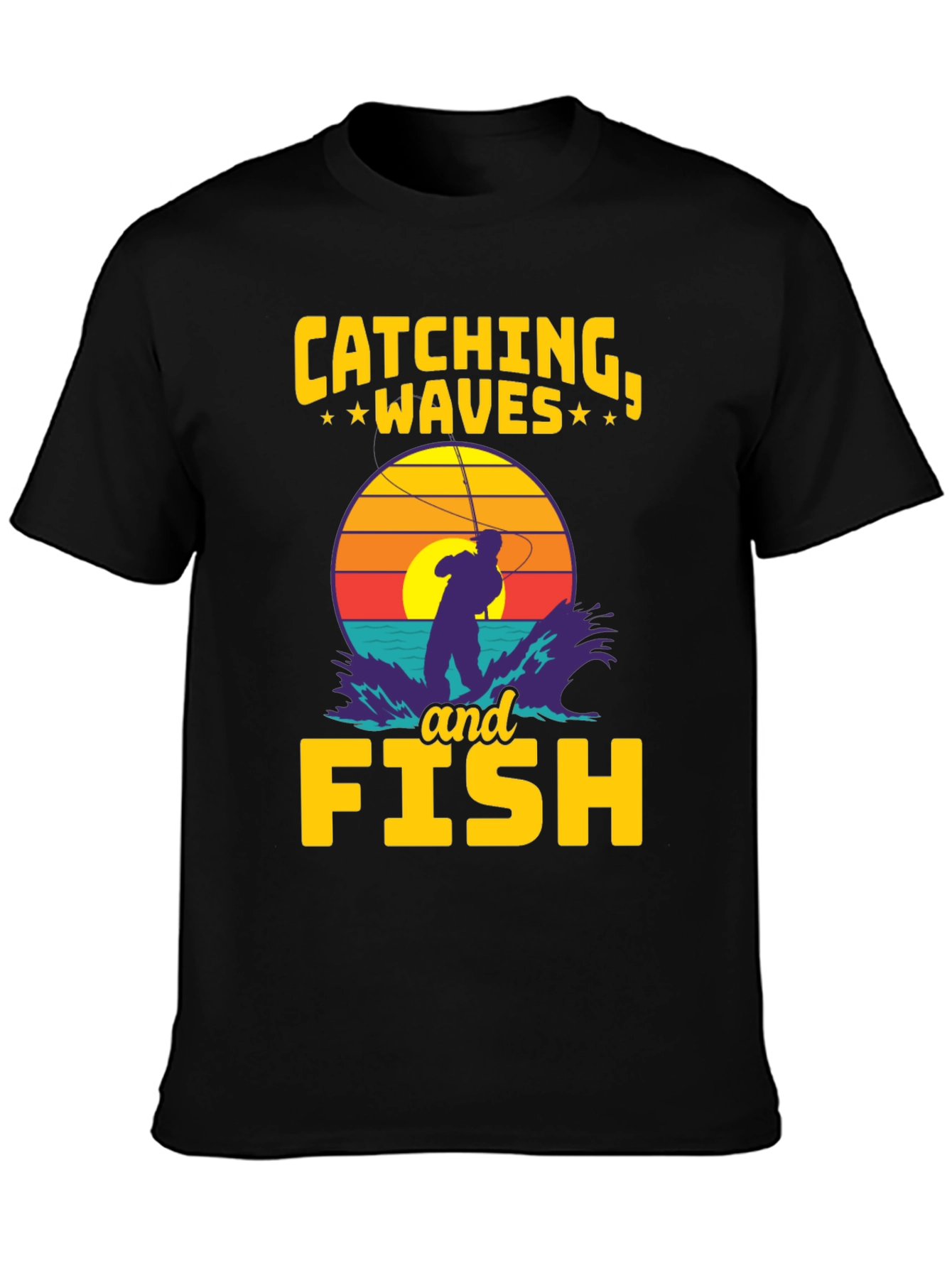 Catching Waves & Fish Graphic Tee
