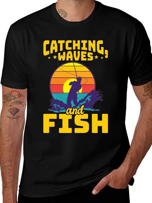 Catching Waves & Fish Graphic Tee