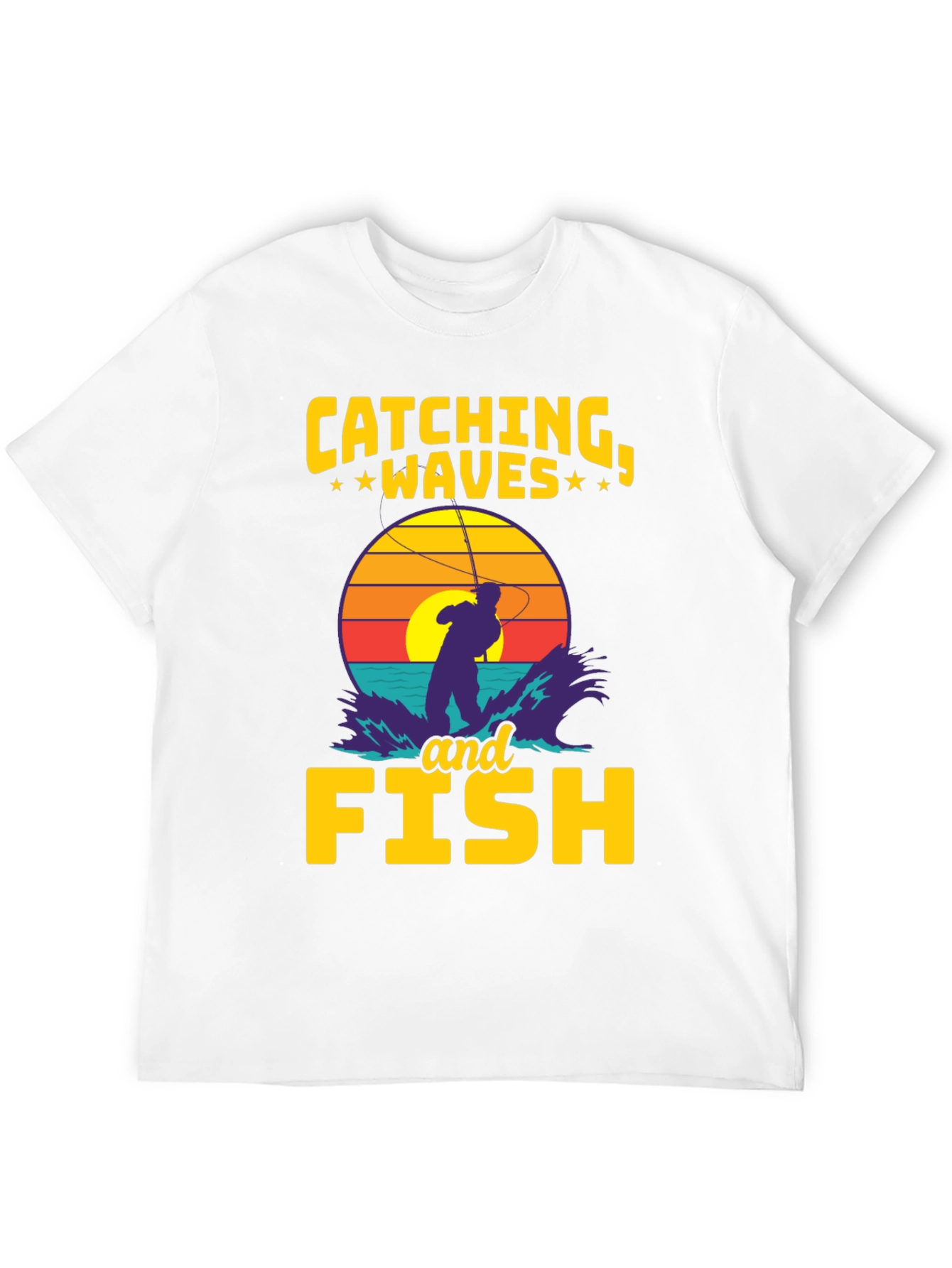 Catching Waves & Fish Graphic Tee