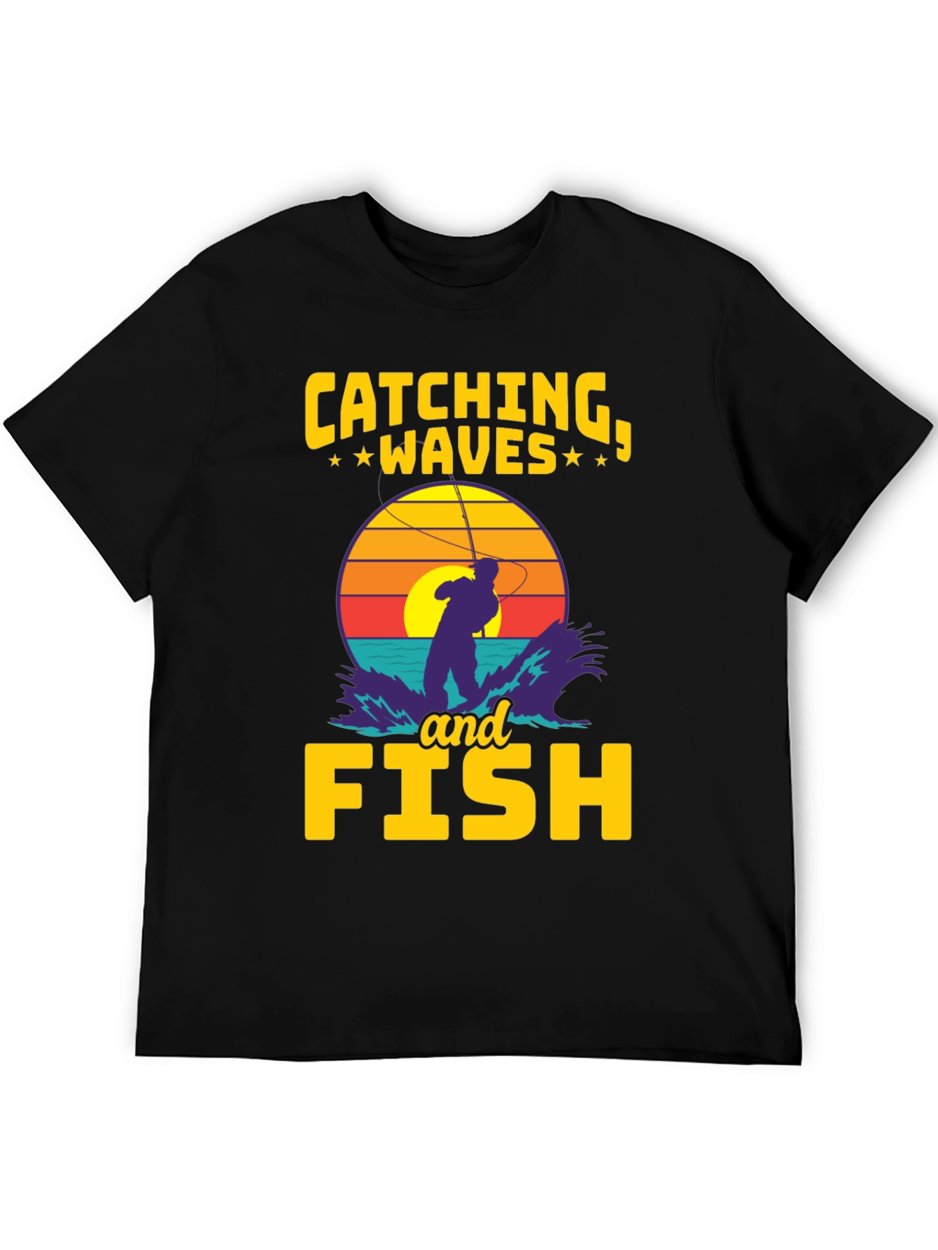 Catching Waves & Fish Graphic Tee