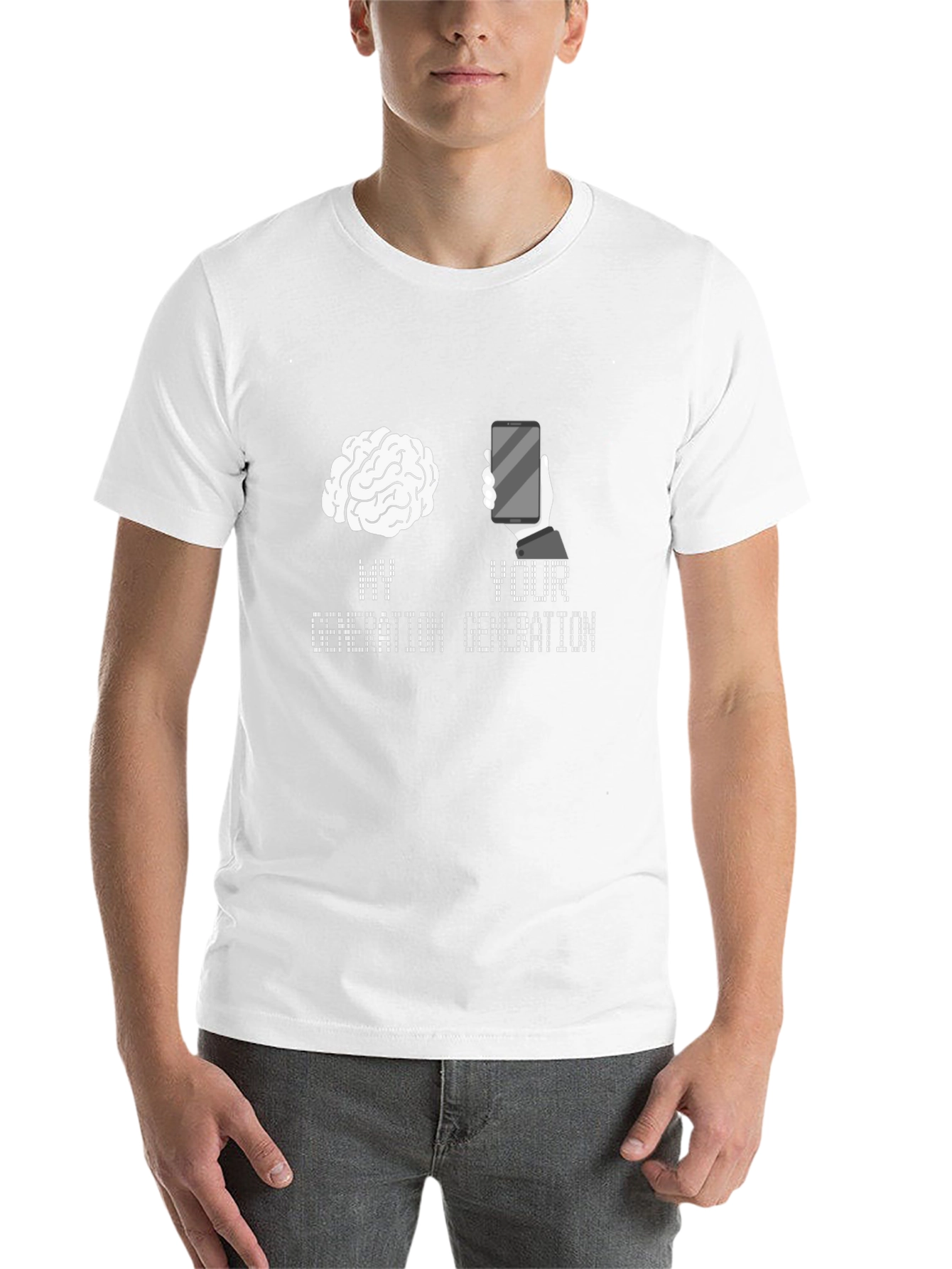 My Generation Brain Your Generation Phone T-Shirt