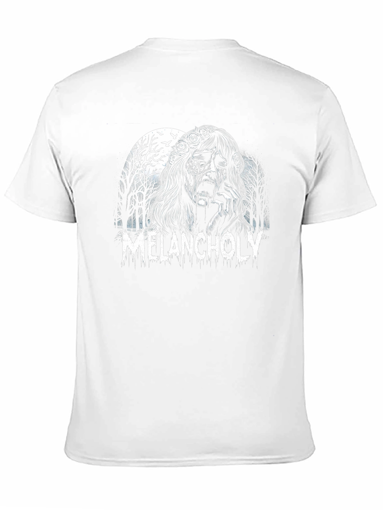 Melancholy Graphic Tee - Black Cotton T-Shirt