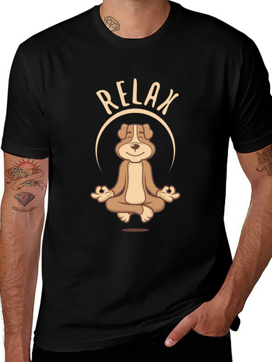 Relax Dog Meditation Graphic Tee