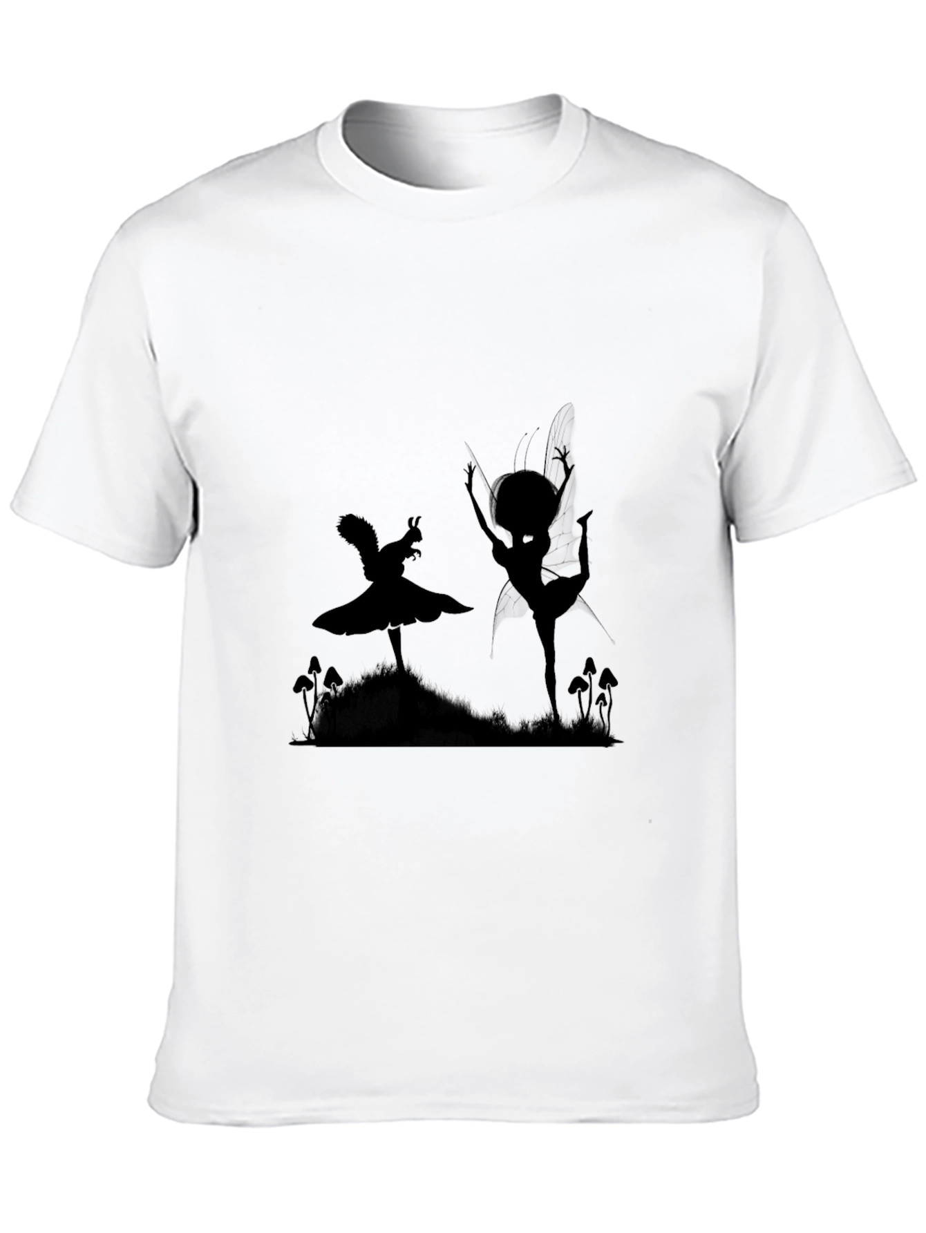 Fairy Silhouette Black T-Shirt