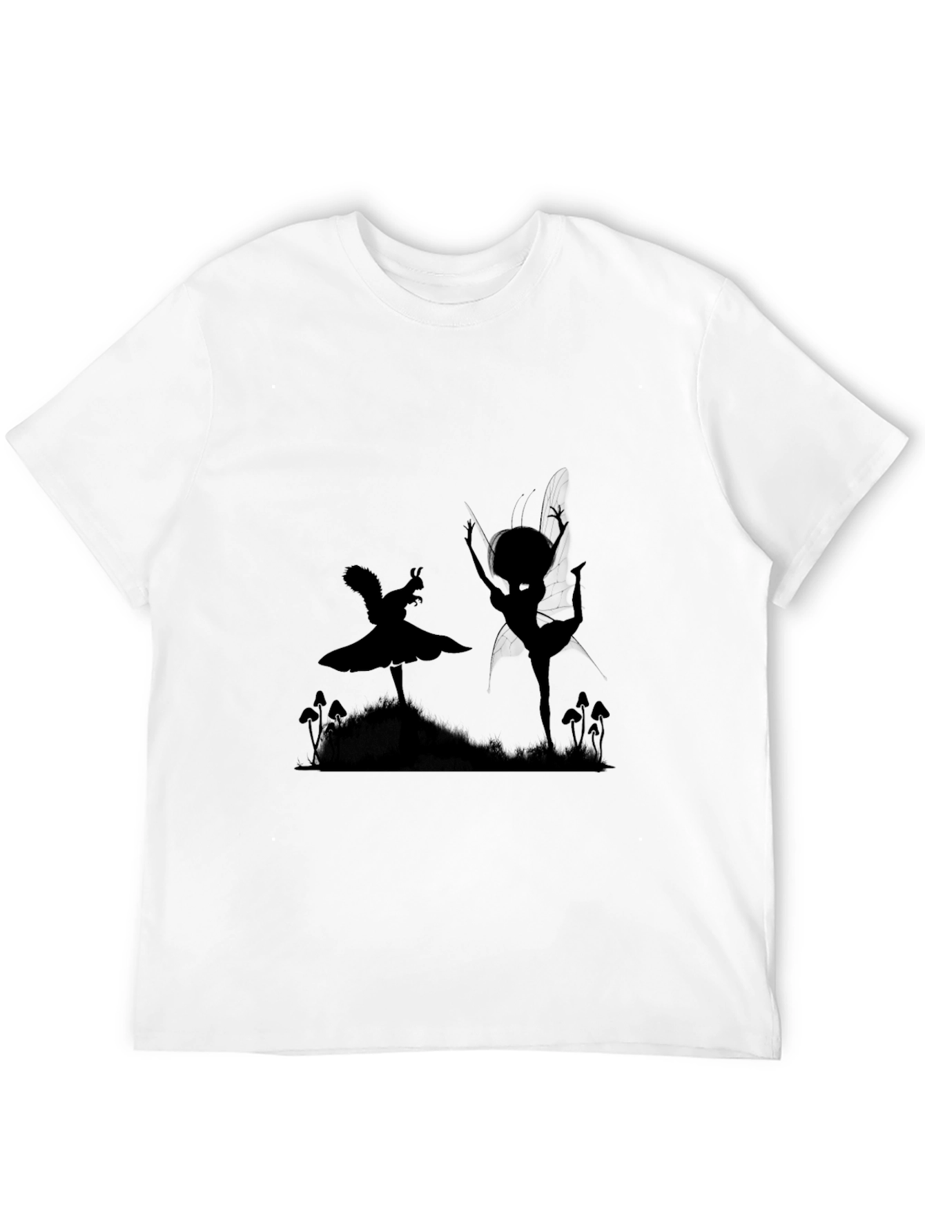 Fairy Silhouette Black T-Shirt