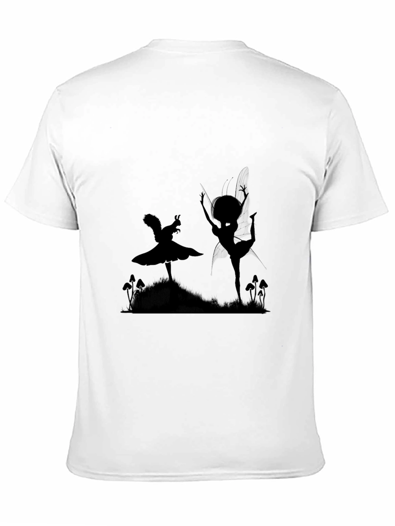 Fairy Silhouette Black T-Shirt