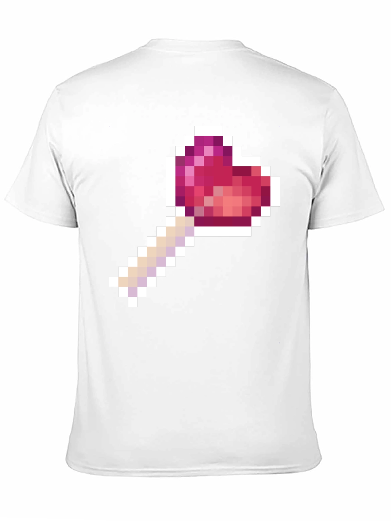 Pixel Heart Lollipop Black T-Shirt