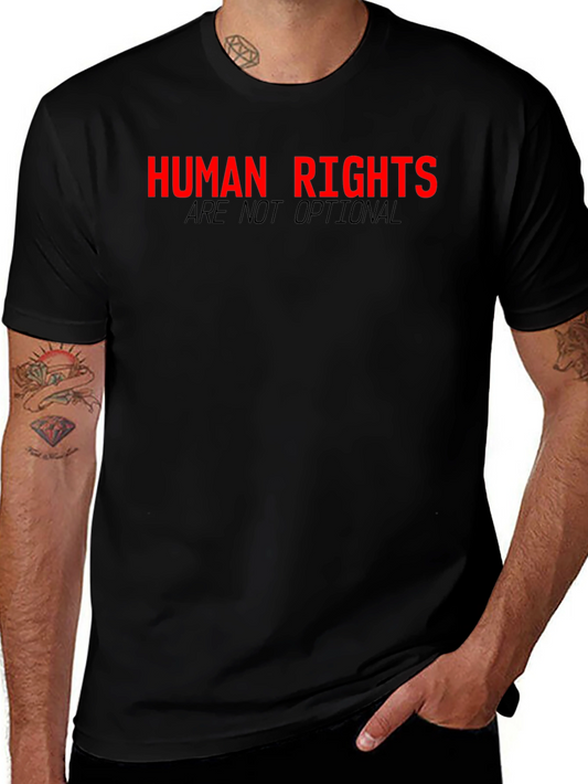 Human Rights Activist Black T-Shirt