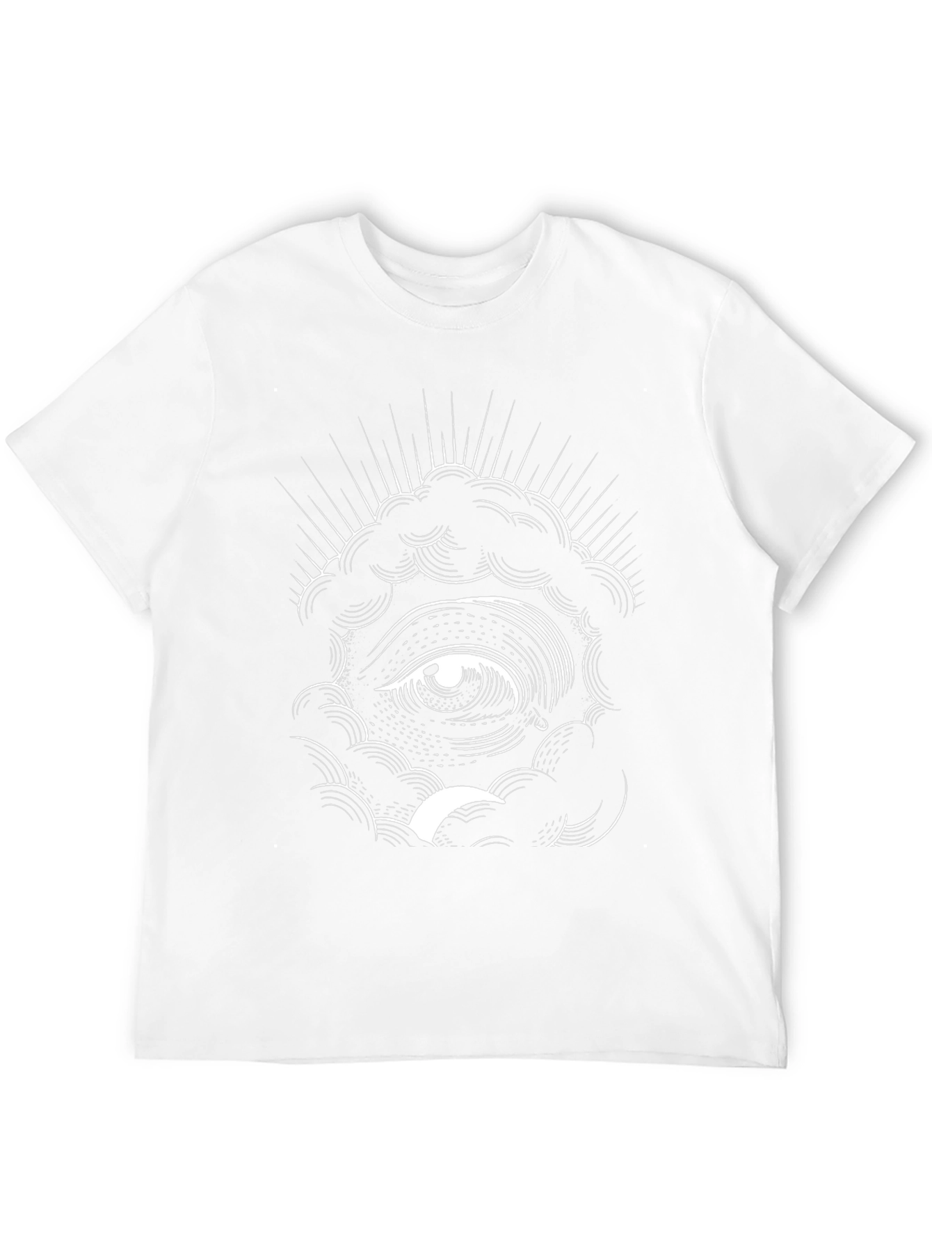 Eye of Providence Cloud Graphic Black T-Shirt