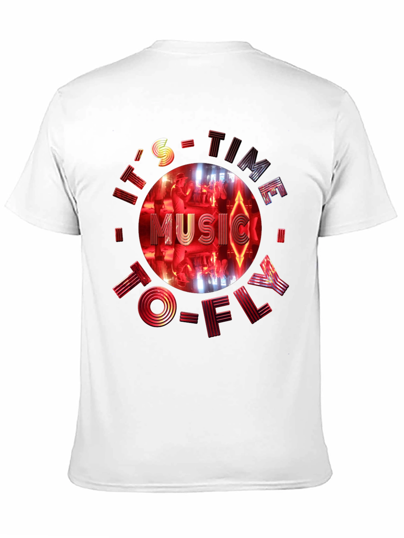 Its Time To Fly Music Black Graphic Tee