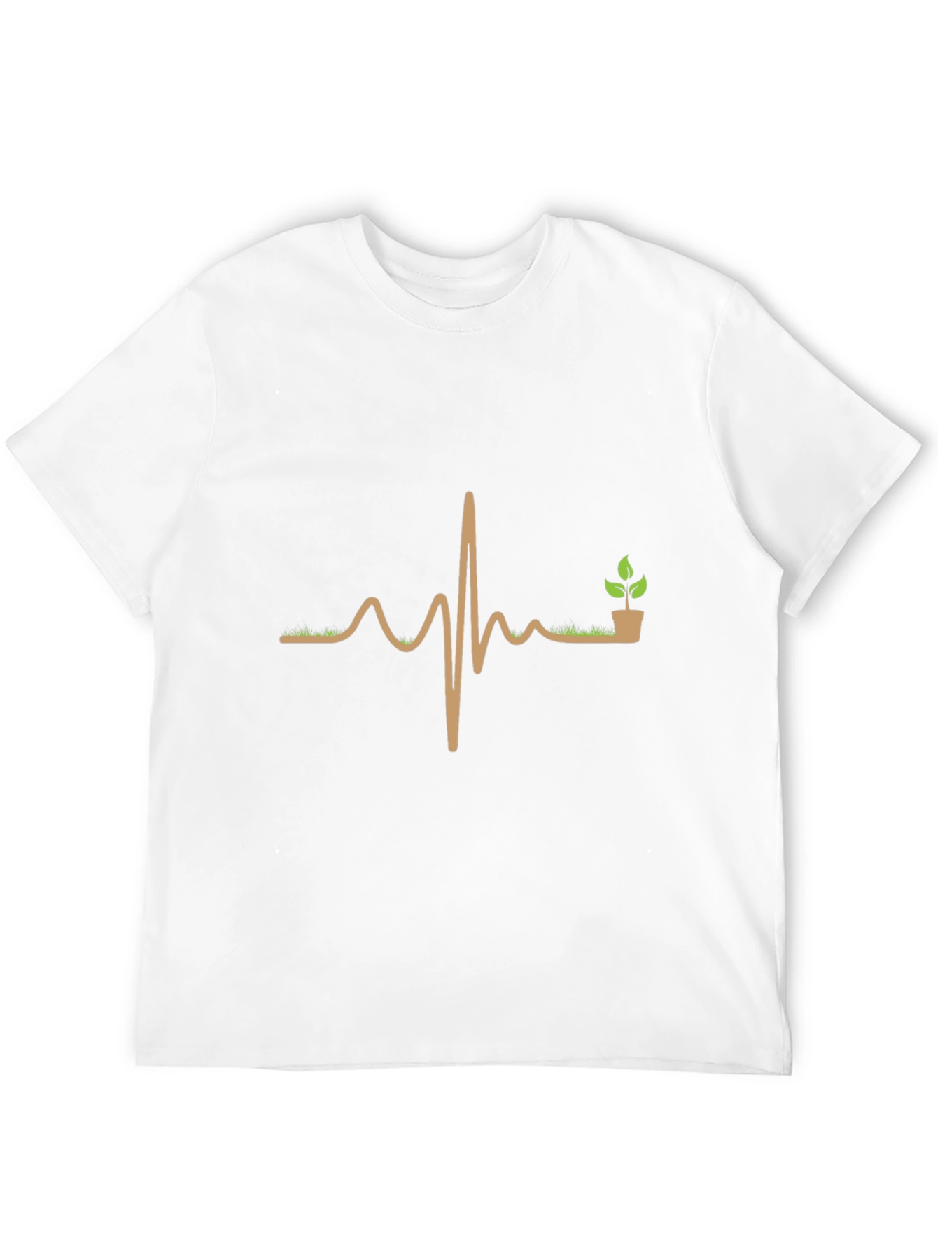 Natures Pulse T-Shirt - Gardening Heartbeat Design
