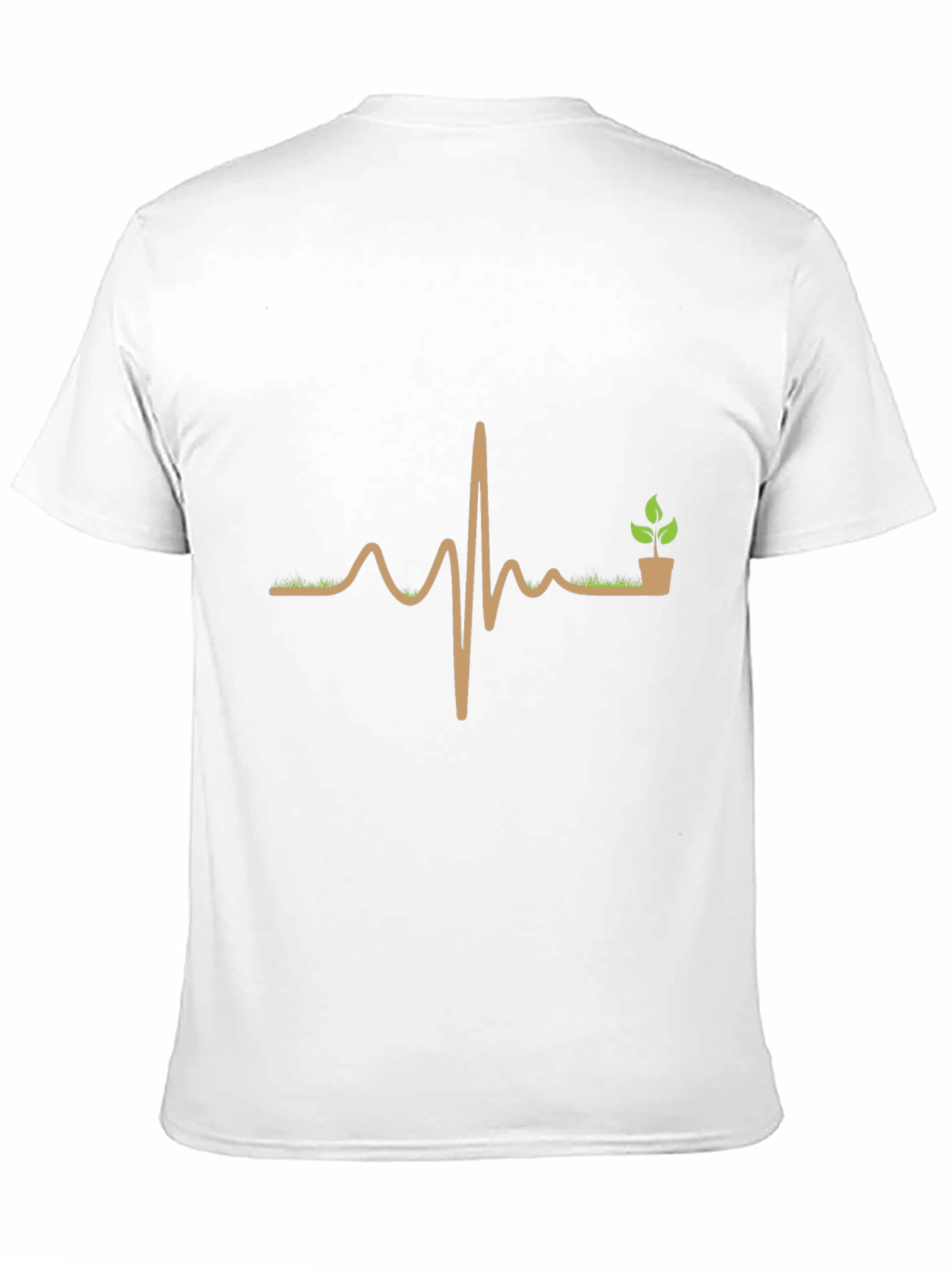 Natures Pulse T-Shirt - Gardening Heartbeat Design