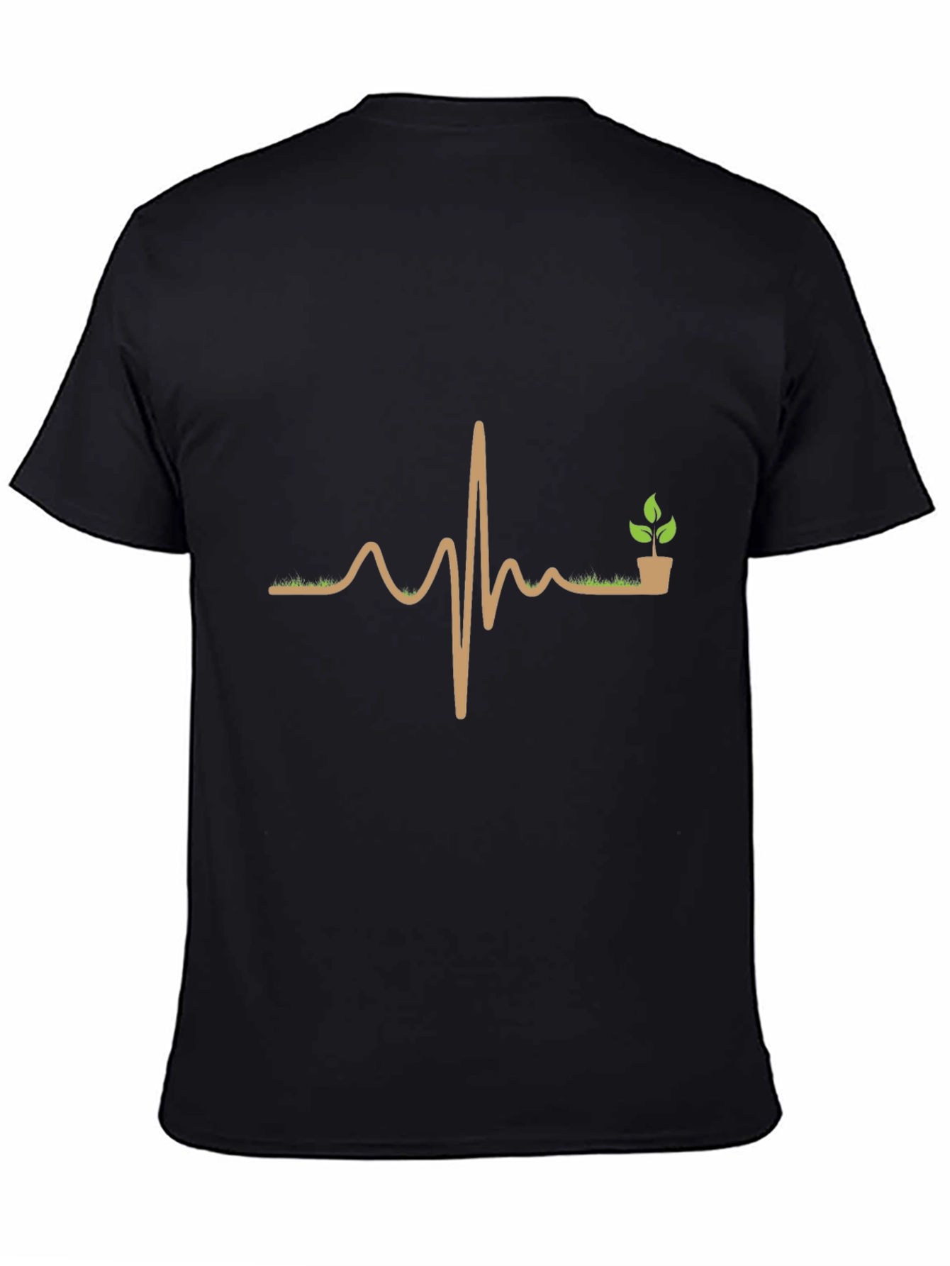 Natures Pulse T-Shirt - Gardening Heartbeat Design