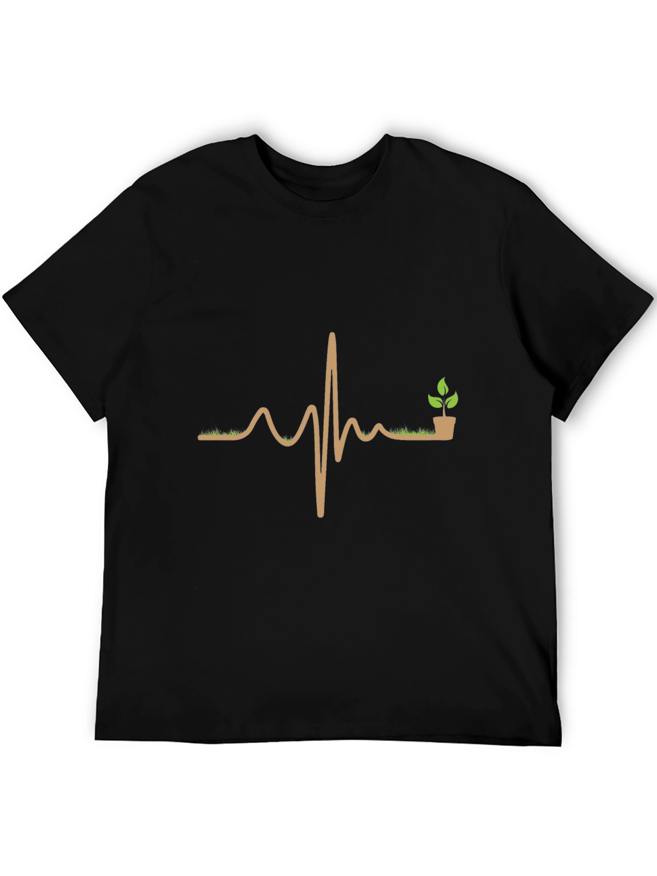 Natures Pulse T-Shirt - Gardening Heartbeat Design