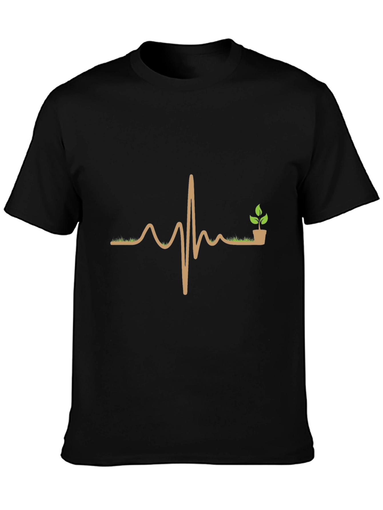Natures Pulse T-Shirt - Gardening Heartbeat Design