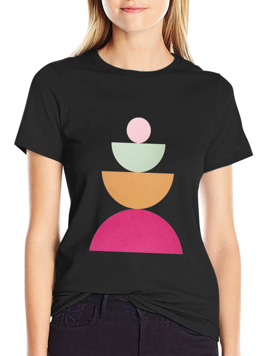 Geometric Totem Black T-Shirt