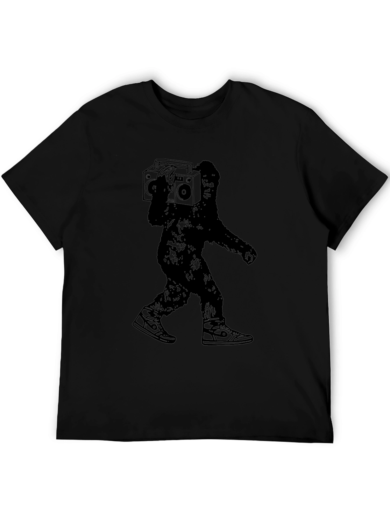 Sasquatch Boombox Black T-Shirt