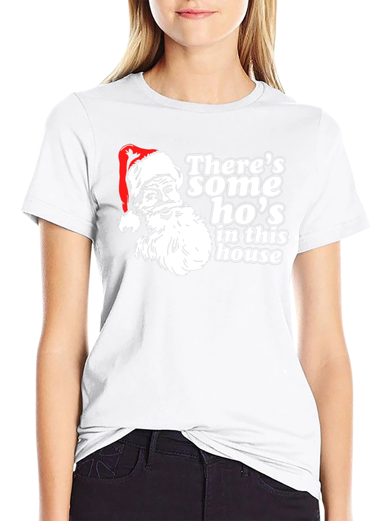 Santas Hos T-Shirt - Holiday Humor