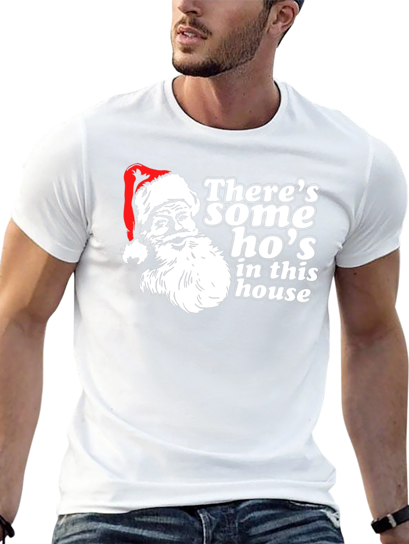 Santas Hos T-Shirt - Holiday Humor