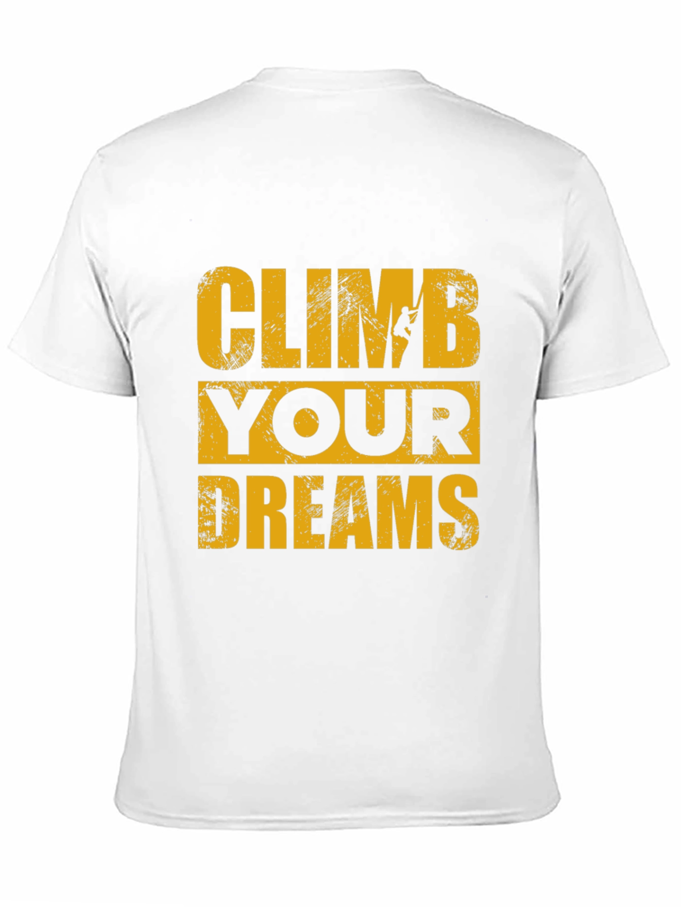 Climb Your Dreams Black Graphic T-Shirt