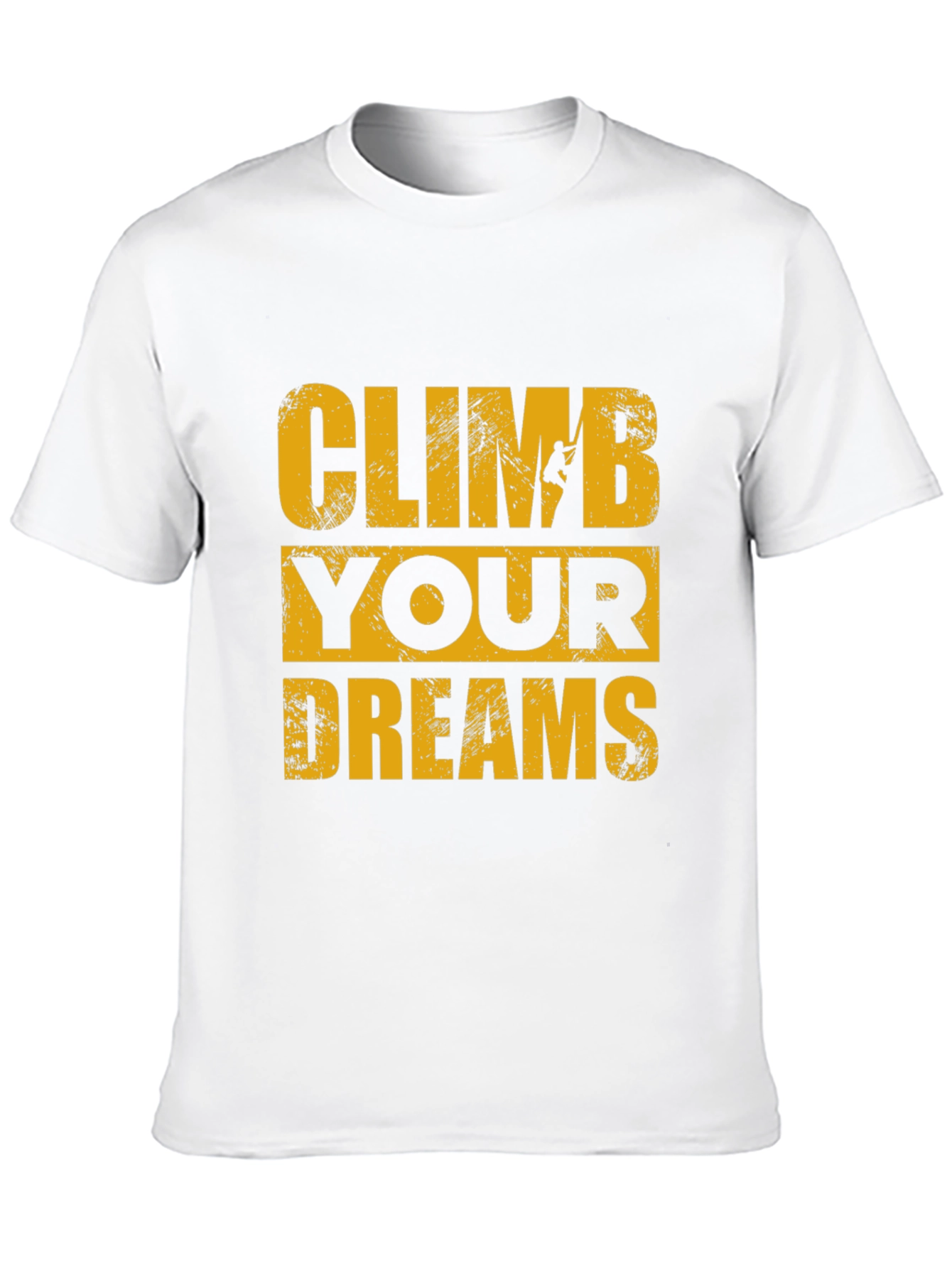 Climb Your Dreams Black Graphic T-Shirt
