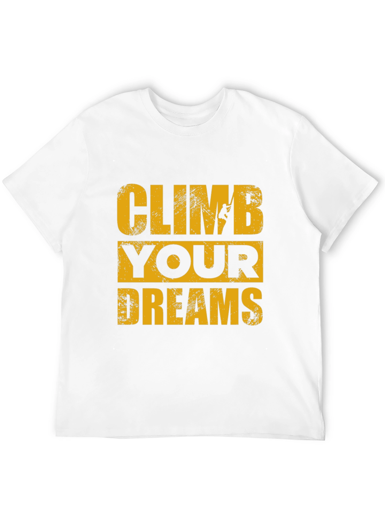 Climb Your Dreams Black Graphic T-Shirt