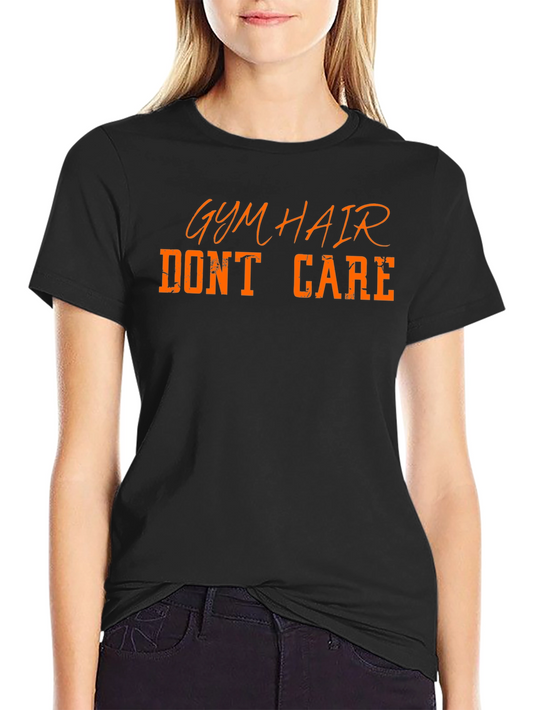 Gym Hair Dont Care Black T-Shirt