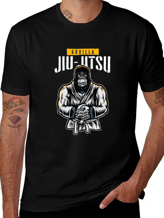 Gorilla Jiu-Jitsu Black Graphic T-Shirt