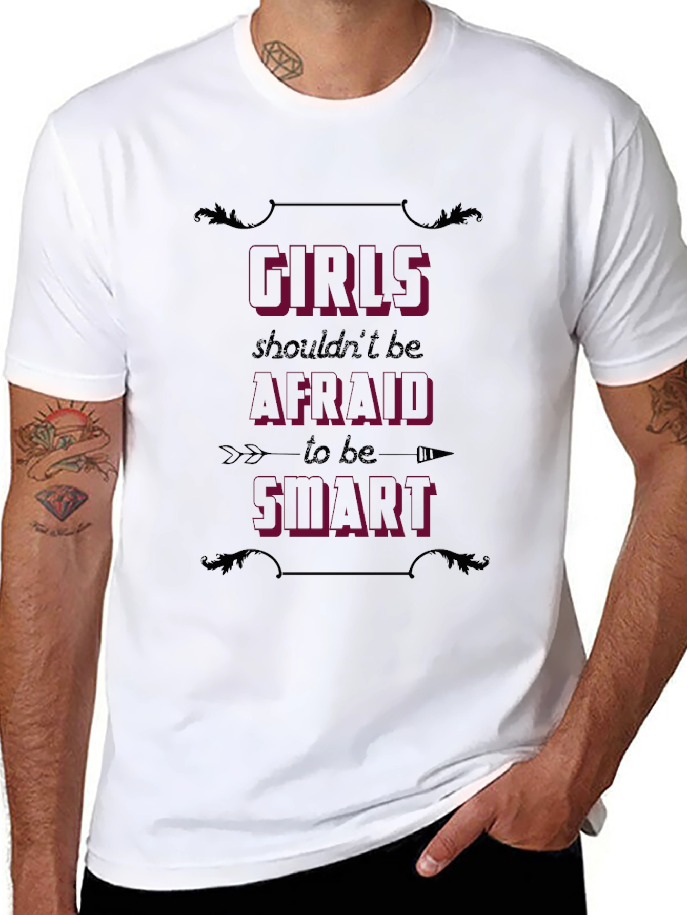 Girls Shouldnt Be Afraid to Be Smart T-Shirt