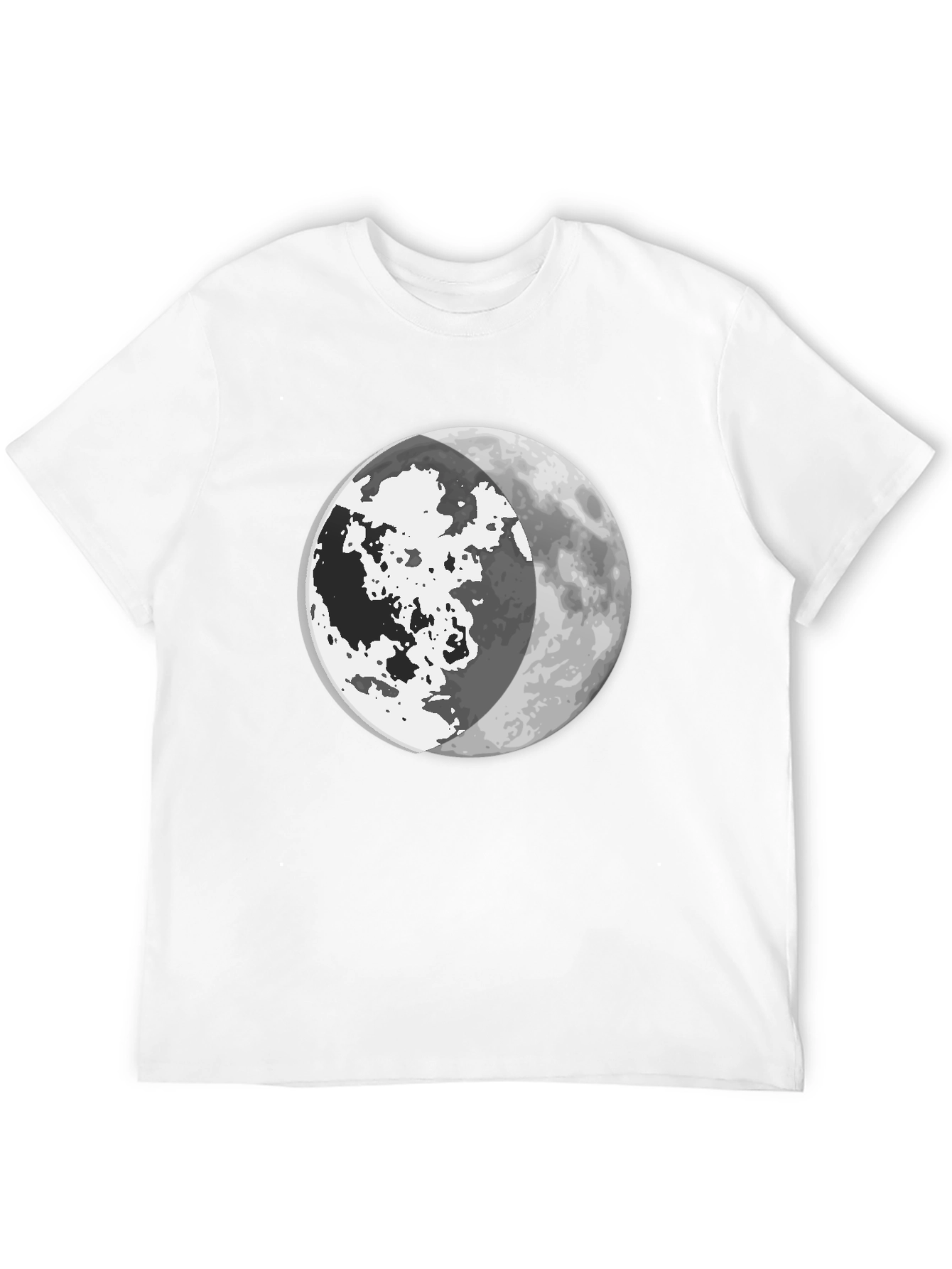 Moon Phase Graphic Tee - Mens Black T-Shirt