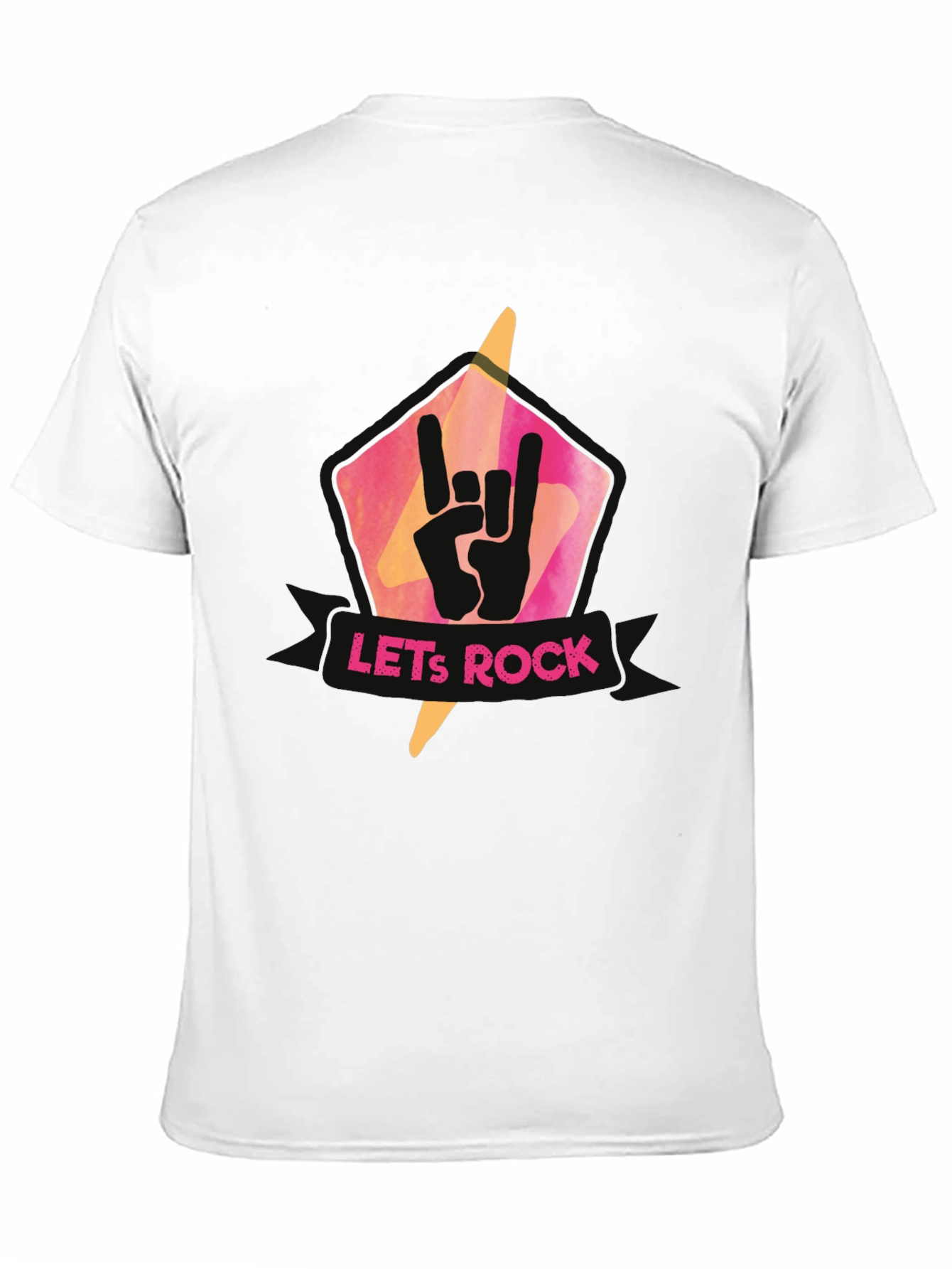 Lets Rock Graphic T-Shirt - Black