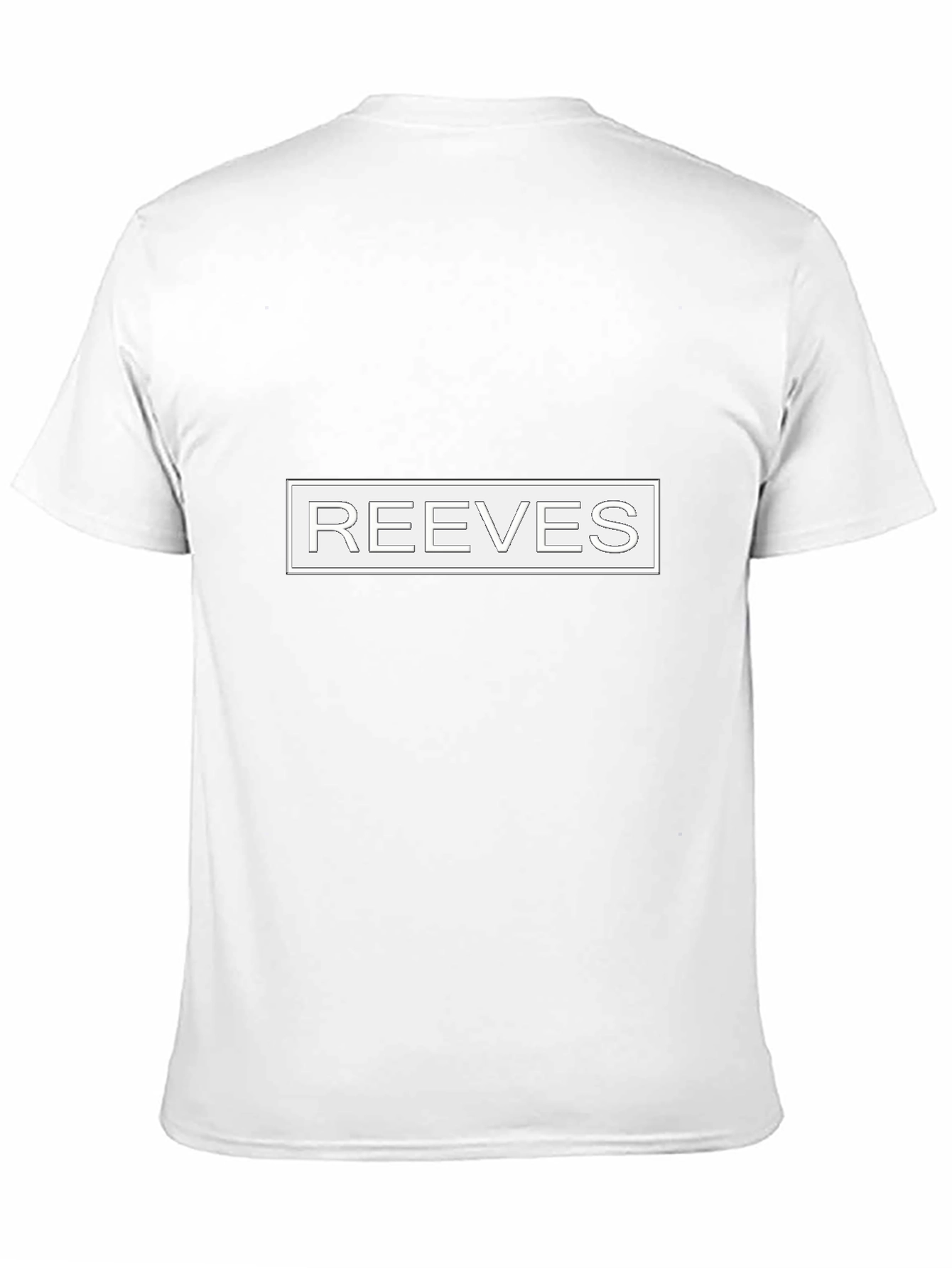 REEVES Text Graphic Black T-Shirt - Modern Style