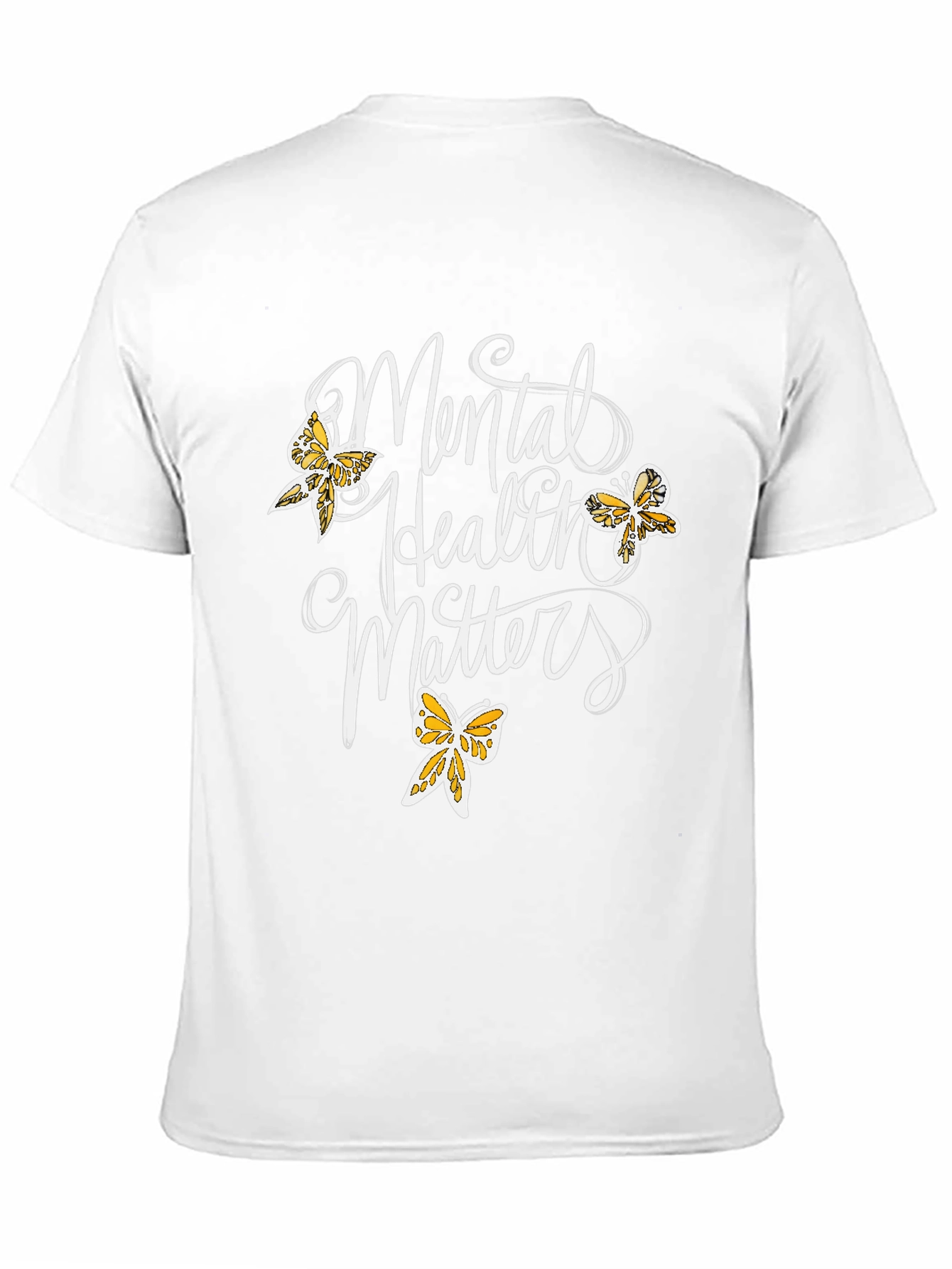 Mental Health Matters T-Shirt Butterfly Design