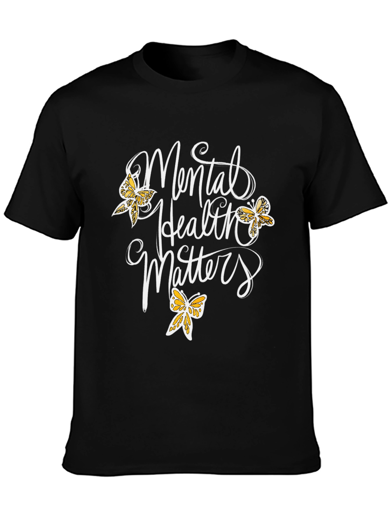 Mental Health Matters T-Shirt Butterfly Design
