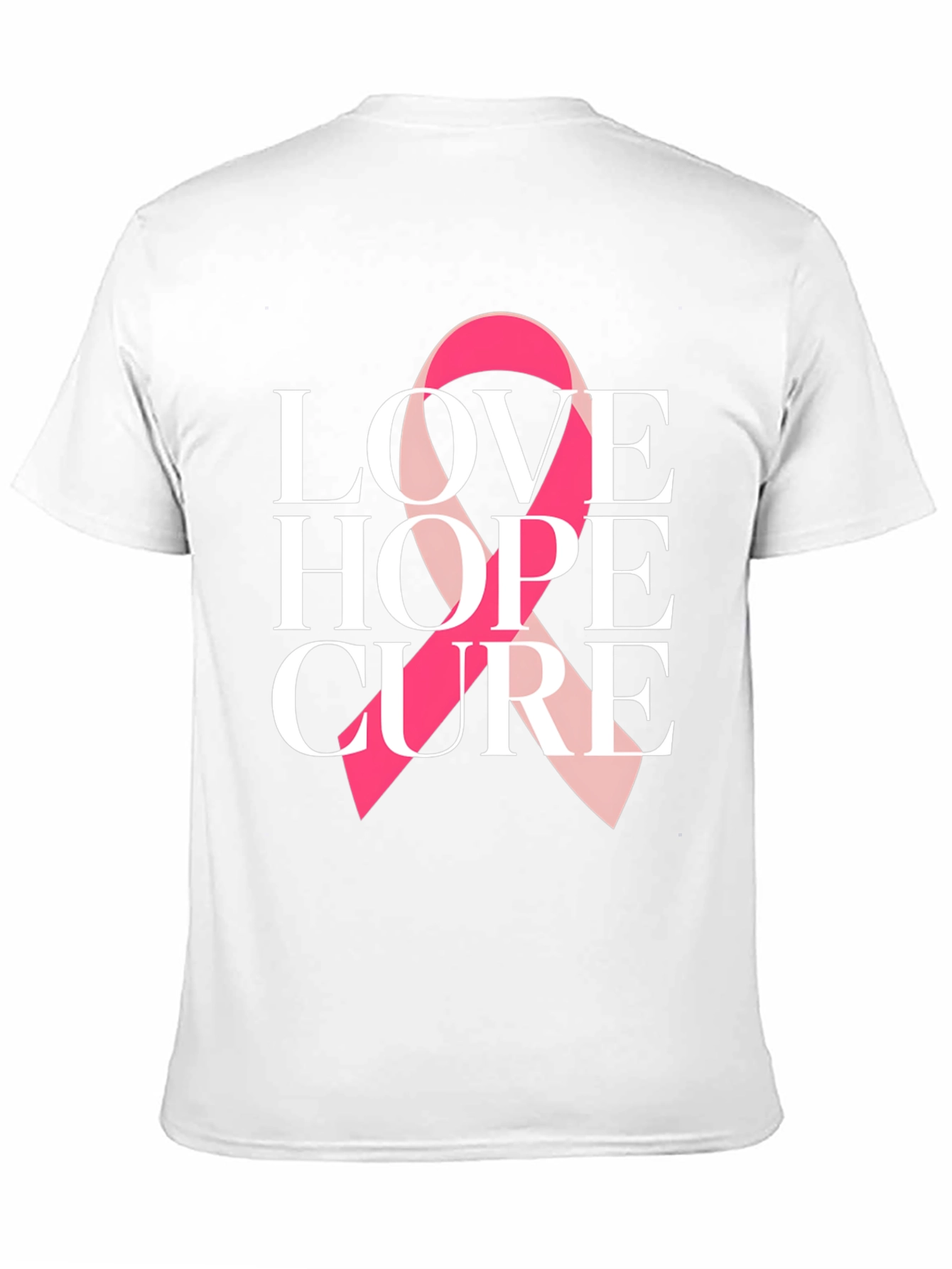 Love Hope Cure Breast Cancer Awareness T-Shirt