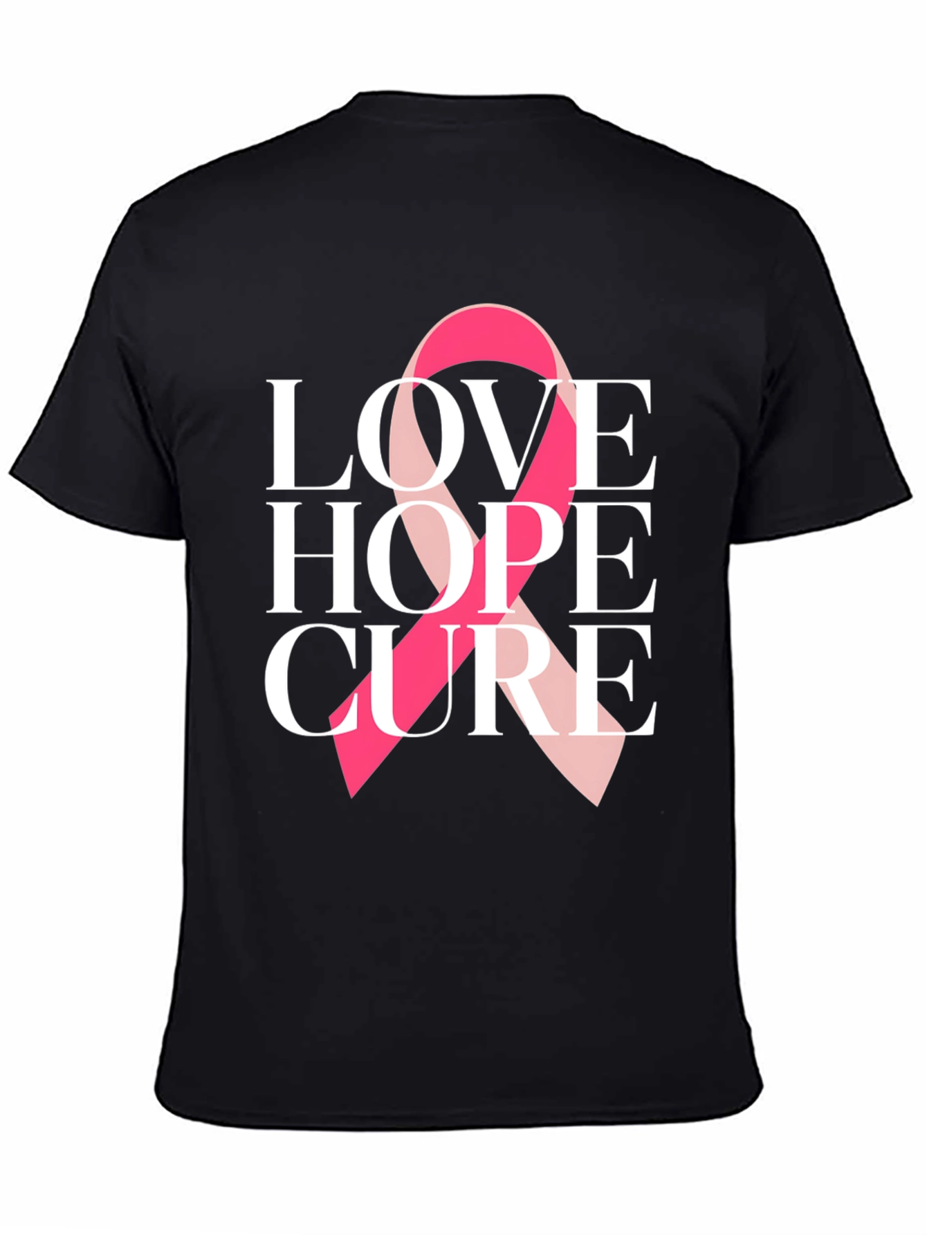 Love Hope Cure Breast Cancer Awareness T-Shirt