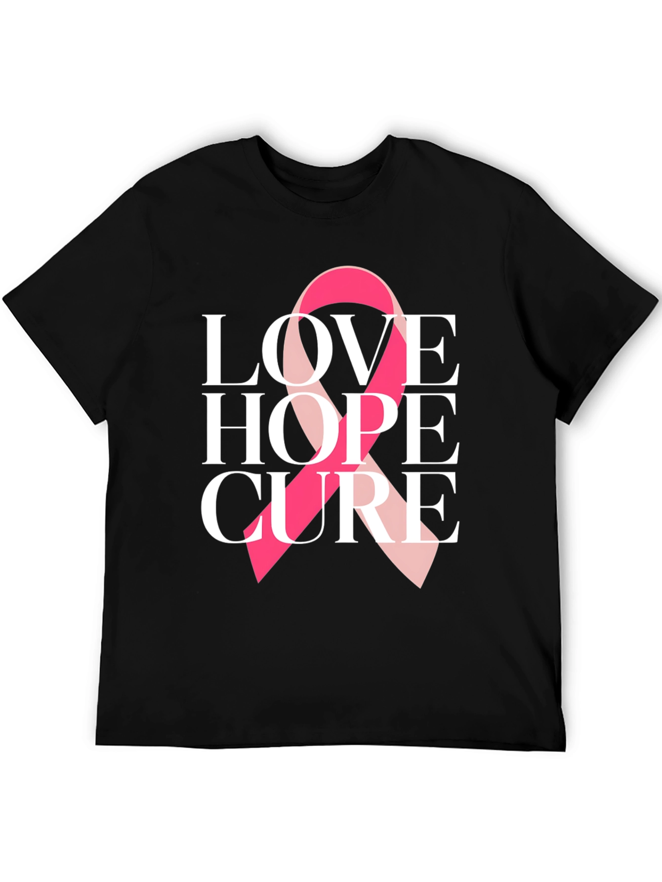Love Hope Cure Breast Cancer Awareness T-Shirt