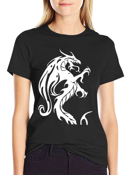 Black Dragon Graphic Tee - Bold Statement Style