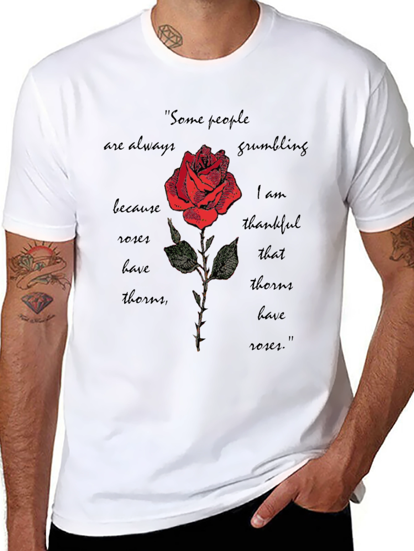 Roses and Thorns Graphic T-Shirt
