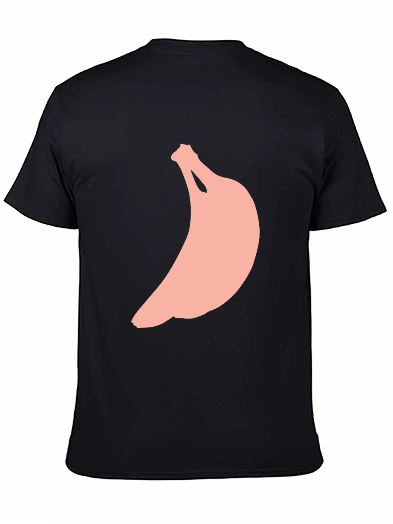 Mens Black T-Shirt with Banana Graphic