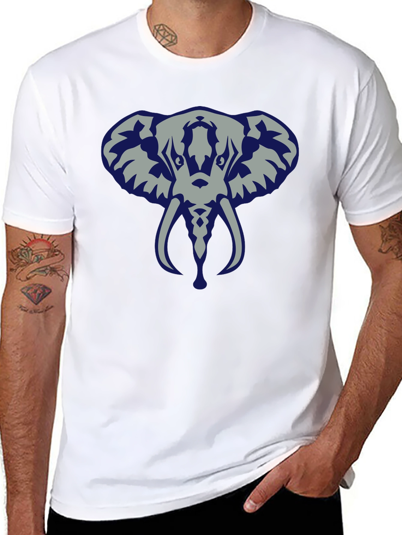 Elephant Graphic Tee - Unisex Cotton T-Shirt
