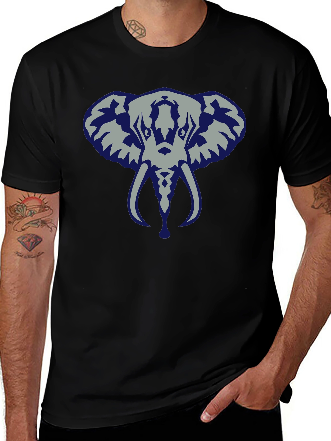 Elephant Graphic Tee - Unisex Cotton T-Shirt
