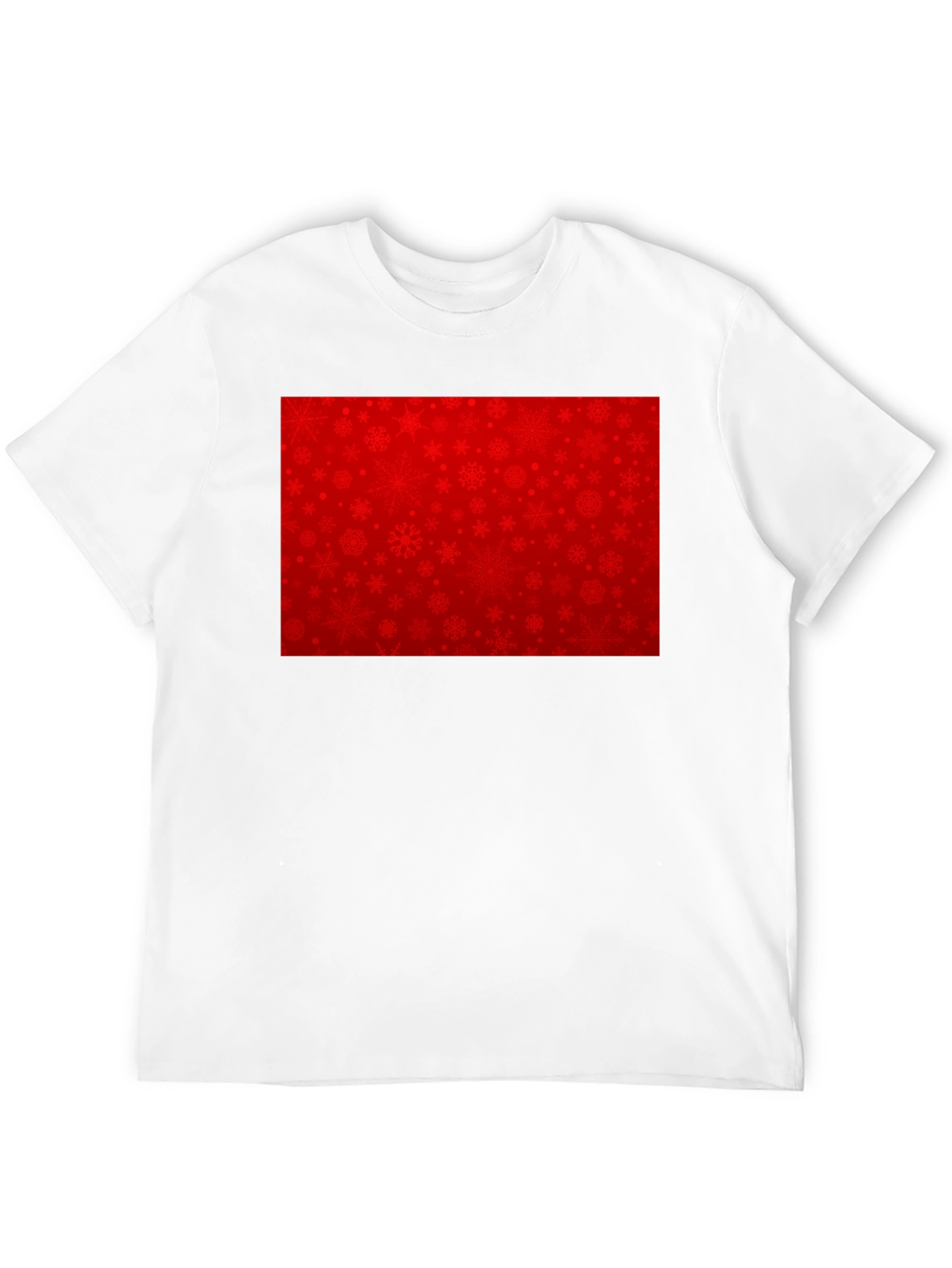 Festive Snowflake Pattern T-Shirt - Holiday Style