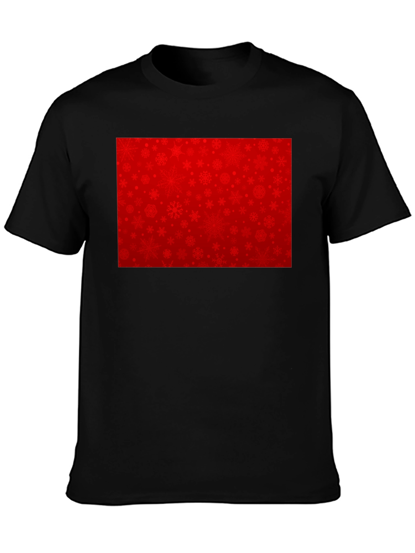 Festive Snowflake Pattern T-Shirt - Holiday Style
