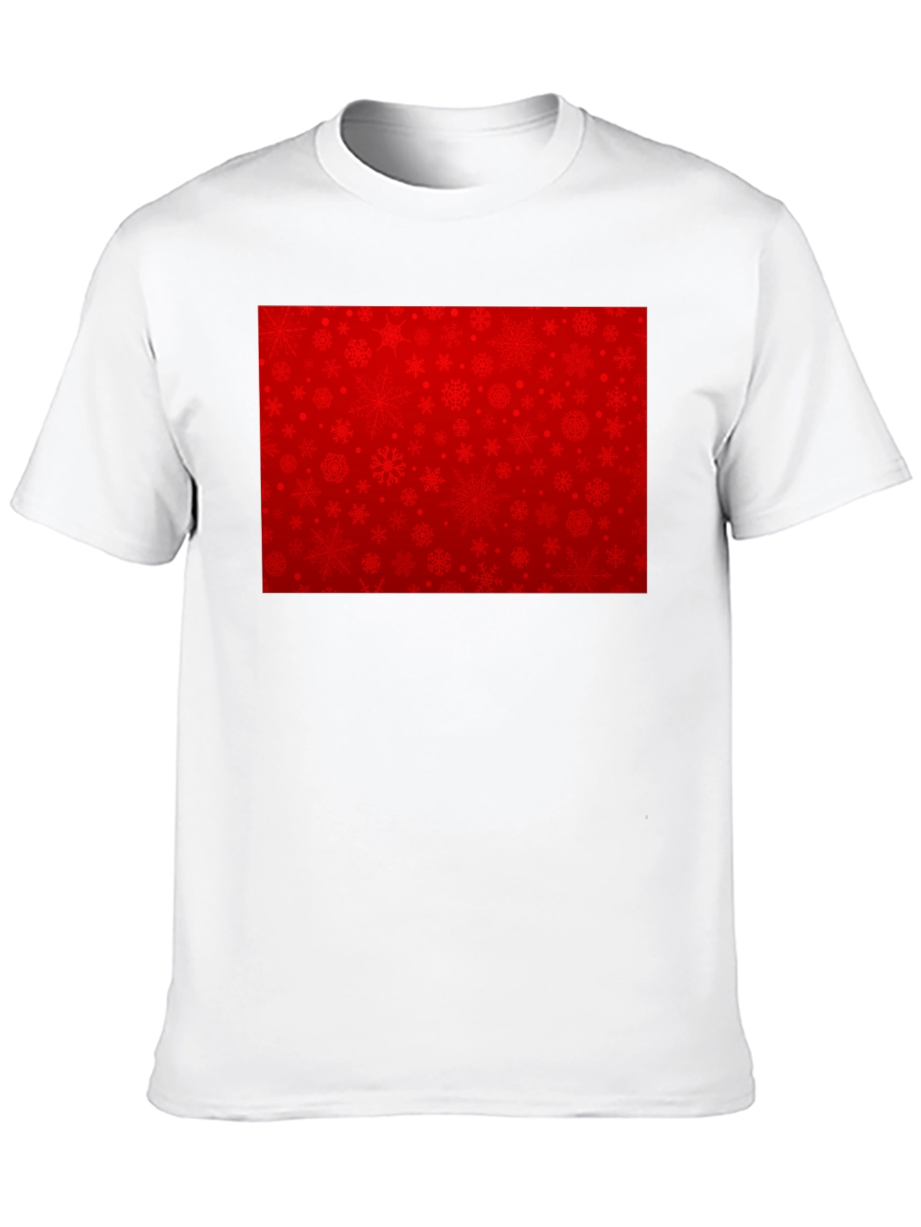 Festive Snowflake Pattern T-Shirt - Holiday Style
