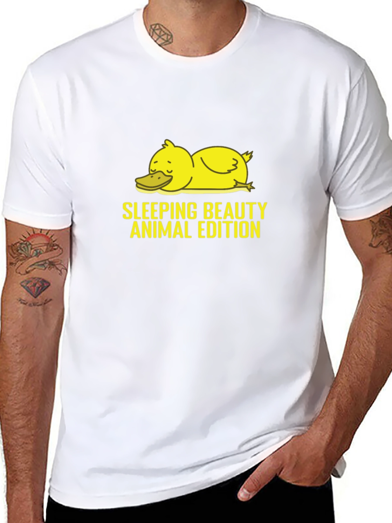 Sleeping Beauty Duck T-Shirt Animal Edition