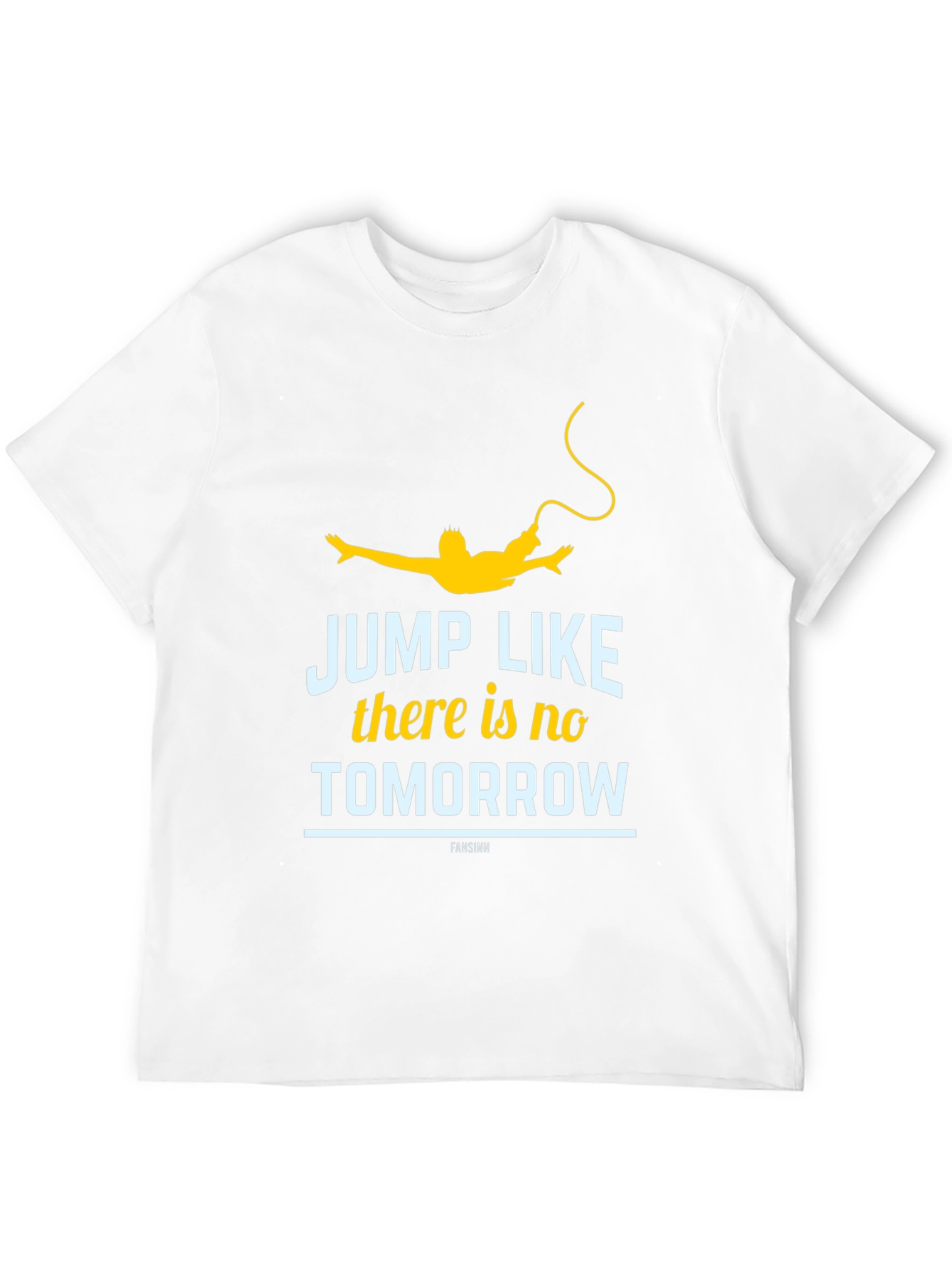 Jump Like No Tomorrow Black Graphic Tee