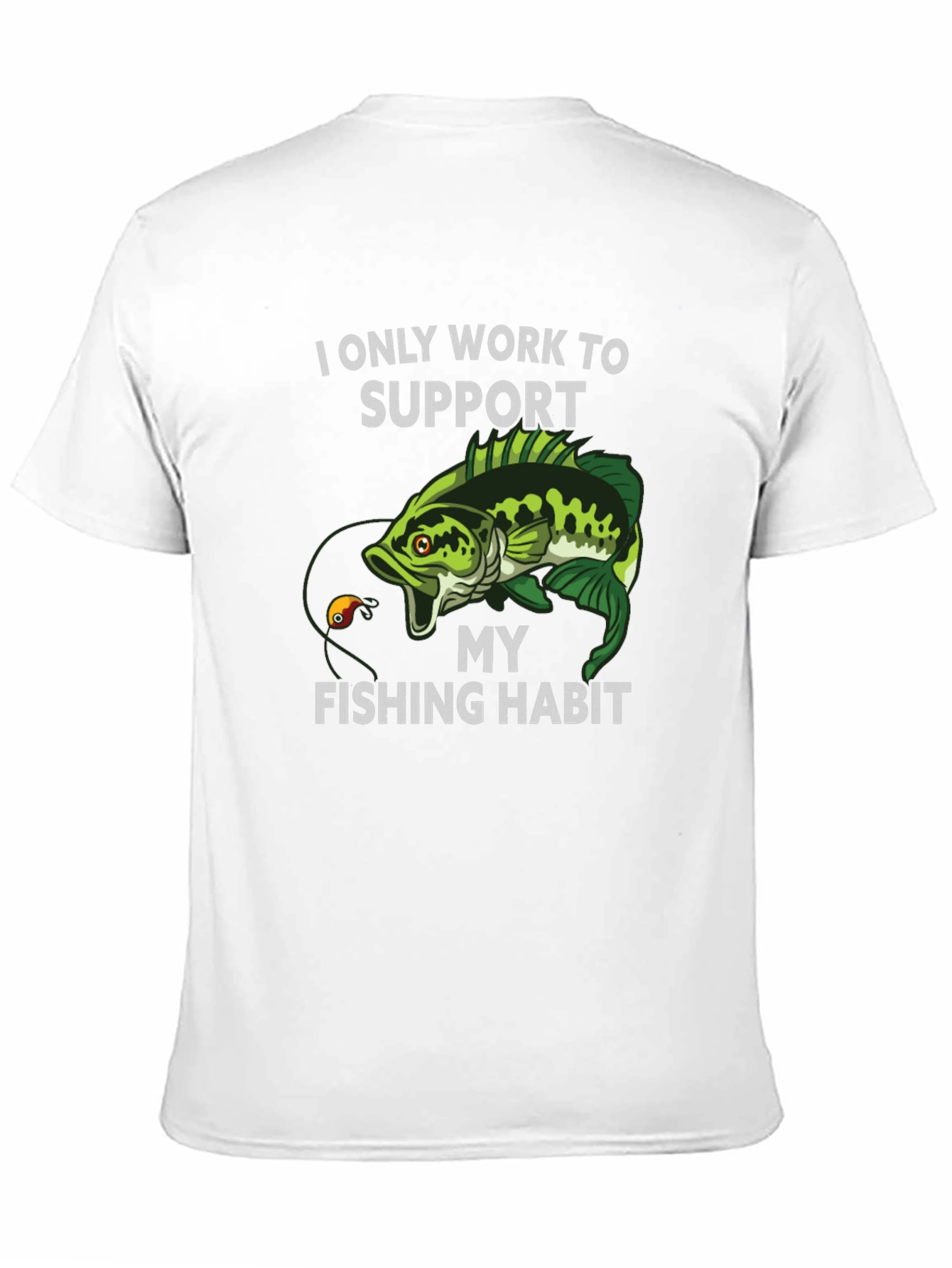 Fishing Habit T-Shirt - Black Graphic Tee